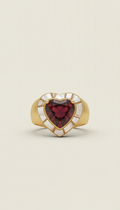 The Devotion Heart Ring — 18K Gold Vermeil, Handcrafted