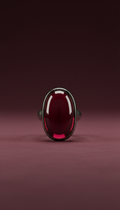Wine Red Statement Ring