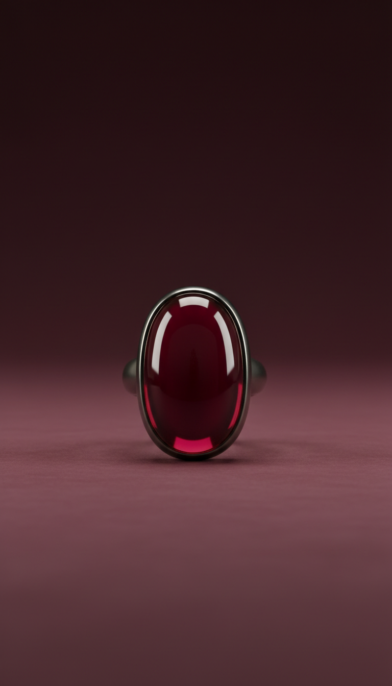 Wine Red Statement Ring