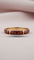 Red Enamel Heritage Bangle