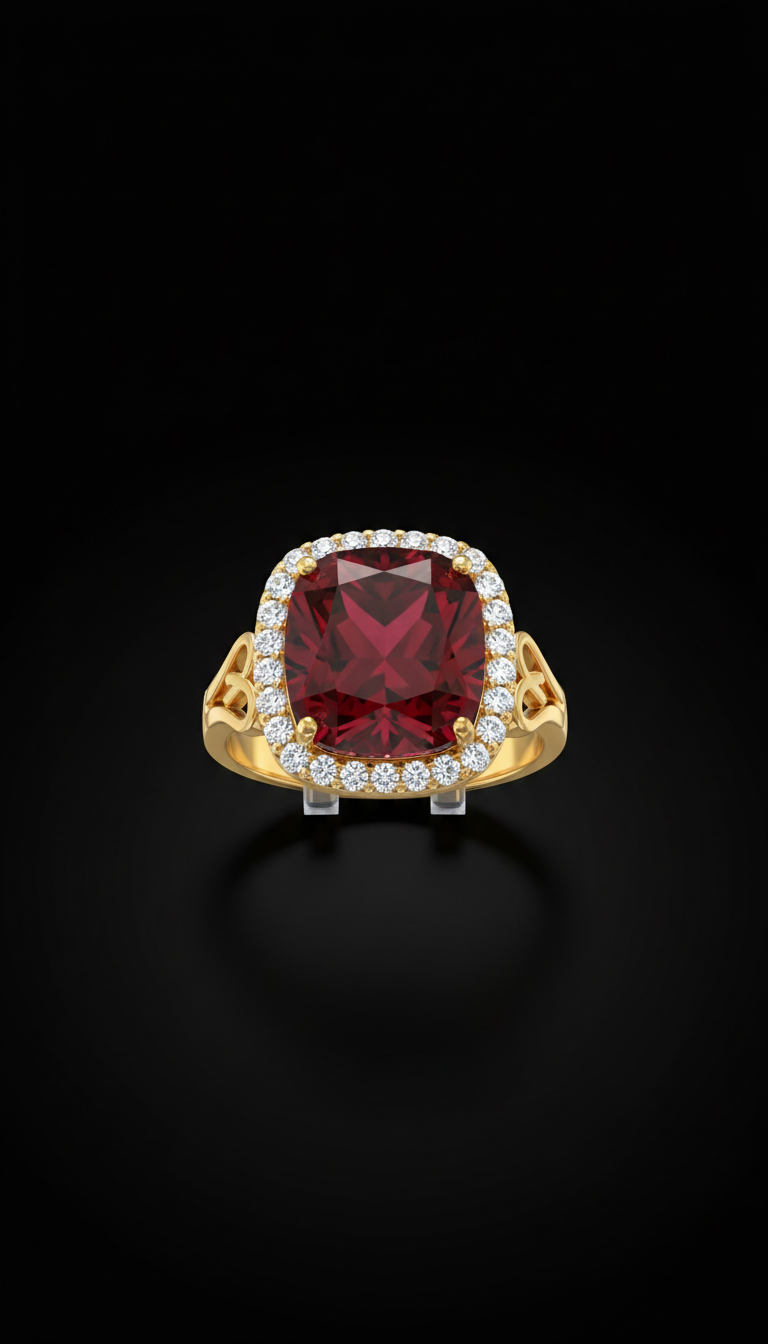 Crystal gold signature ring II Cheri