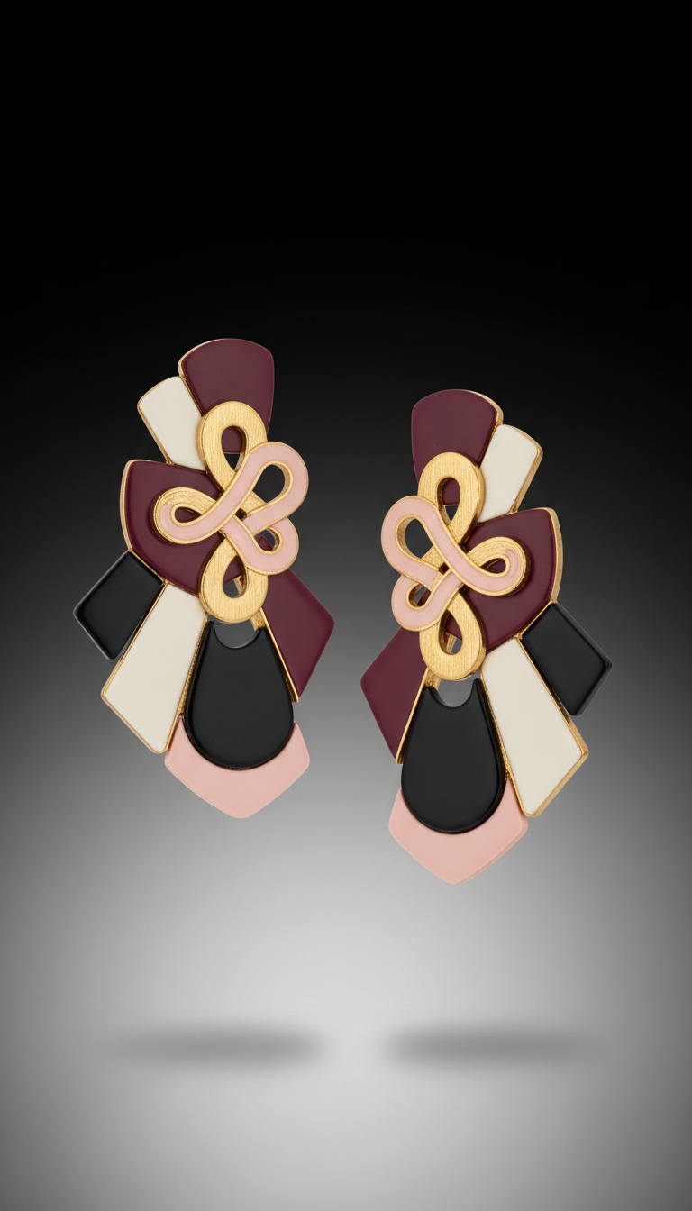 Cheri Heritage Monogram Drop Earrings